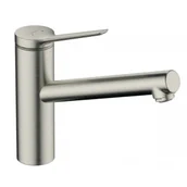 Baterie kuchenne - HANSGROHE 74806800 Zesis M33 Bateria kuchenna 150, LowPressure do bezciśnieniowych podgrzewaczy wody, 1jet, stal szlachetna Finish - miniaturka - grafika 1