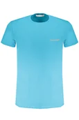Koszulki męskie - NIEBIESKI T-SHIRT MĘSKI Z KRÓTKIM RĘKAWEM TRUSSARDI - miniaturka - grafika 1