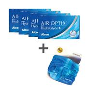 Soczewki kontaktowe - Alcon 4 x Air Optix Plus Hydraglyde 12 szt. - miniaturka - grafika 1