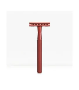 Wielorazowa maszynka do golenia na żyletki, Czerwona, Bambaw - Maszynki do golenia i wkłady - miniaturka - grafika 1