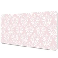 Podkładki na biurko - Mata ochronna z nadrukiem Różowy Damask 90x45 cm - miniaturka - grafika 1