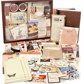 Planery - ZESTAW DO SCRAPBOOKINGU KREATYWNY NAKLEJKI OBRAZKI + NOTES VINTAGE 155 EL - miniaturka - grafika 1