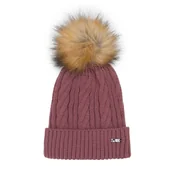 Czapki damskie - Damska czapka z ozdobnym splotem - miniaturka - grafika 1