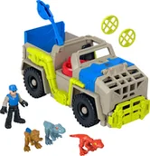 Figurki dla dzieci - Fisher-Price Imaginext Jurassic World Transporter do łapania dinozaurów Zestaw z pojazdem i figurkami dla dzieci od 3 roku życia, HRK69 - miniaturka - grafika 1