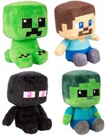 Maskotki i pluszaki - Super Zestaw Maskotek 4w1 Maskotki Minecraft Steve Creeper Enderman Zombi - miniaturka - grafika 1