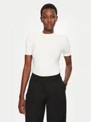 Koszulki i topy damskie - Calvin Klein T-Shirt K20K208052 Biały Slim Fit - miniaturka - grafika 1