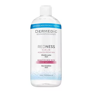 Dermedic Redness płyn micelarny H2O 500ml + Dermedic Hydrain 3 płyn micelarny H2O 100ml GRATIS - Płyny micelarne - miniaturka - grafika 1
