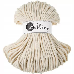 Sznurek pleciony BOBBINY 5mm / 100m / Naturalny - Półfabrykaty do biżuterii - miniaturka - grafika 1