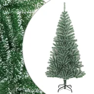 Choinki - vidaXL Sztuczna choinka, ośnieżona, zielona, 120 cm - miniaturka - grafika 1