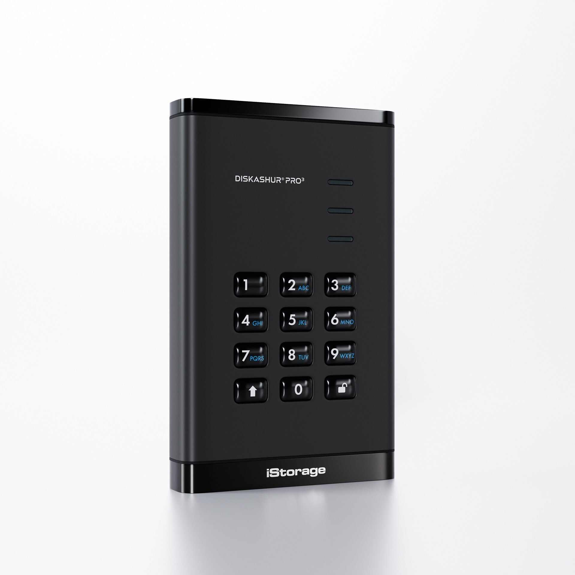 iStorage DiskAshur PRO3 HDD 256-bit 500GB FIPS 140-3 Level 3 IS-DAP3-256-500-F