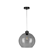 Lampy sufitowe - Britop Skandynawska LAMPA wisząca LAGUNA 18630104 loftowa OPRAWA szklany ZWIS kula przydymiona czarna - miniaturka - grafika 1