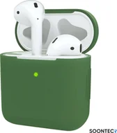 Etui i futerały do telefonów - AirPods Case Green SOONTEC Silikonowe etui ochronne do słuchawek Apple AirPods 1. generacji 2. generacji - miniaturka - grafika 1