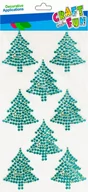 Zabawki kreatywne - Craft With Fun, Ozdoba dekoracyjna samoprzylepna, Kryształki Choinka, 8 szt., 501450 - miniaturka - grafika 1