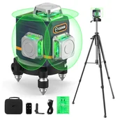 Multimetry - CIGMAN CM-701T 3x360° Laser Level with 1 5m Tripod Remote Control Self-Leveling 4000mAh Battery - miniaturka - grafika 1