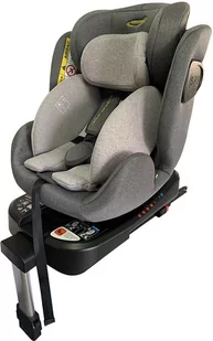 Fotelik Samochodowy COMO 40-150CM Obrotowy 360° ISOFIX z Nogą i-Size SZARY - Foteliki samochodowe - miniaturka - grafika 1