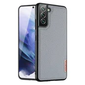 Etui i futerały do telefonów - Dux Ducis Fino etui pokrowiec pokryty nylonowym materiałem Samsung Galaxy S22+ (S22 Plus) niebieski - miniaturka - grafika 1