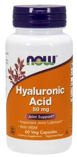 Now Foods NOW Hyaluronic Acid 50mg 60vegcaps - Witaminy i minerały dla sportowców - miniaturka - grafika 2