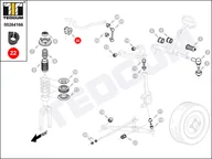Układ zawieszenia - akcesoria - Poduszka stabilizatora TEDGUM 00264166 51306S84A01 00264166 - miniaturka - grafika 1