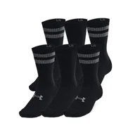 Skarpetki damskie - Skarpetki Under Armour Essential 6pk Crew Black / Black / Castlerock L - miniaturka - grafika 1