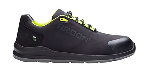 ARDON Softex S1P Softshell buty robocze dla mężczyzn i kobiet, stylowe, sportowe, wygodne, lekkie, stalowe noski, ochrona przed przebiciem, ze stali SRC, czarne;, czarny, 42 EU