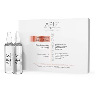 APIS Biostymulujące Ampułki Do Mezoterapii Bezigłowej I Mikroigłowej 5 x 10ml - Serum do twarzy - miniaturka - grafika 1
