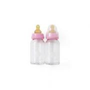 Butelki dla niemowląt - HEVEA HEVEA Butelka do karmienia kolor różowy 2 x 120 ml - miniaturka - grafika 1