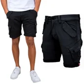 Odzież taktyczna i umundurowanie - Spodenki Alpha Industries Combat Short 116210 03 - Czarne 30 - miniaturka - grafika 1