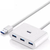 Huby USB - Hub USB 3.0 UGREEN CR113, 4w1, 0.5m (biały) - miniaturka - grafika 1