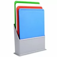 Deski do krojenia - Deski do krojenia w stojaku kolorowe plastikowe zestaw 4 szt. kod: O-259164 - NATYCHMIASTOWA WYSYŁKA !! - miniaturka - grafika 1