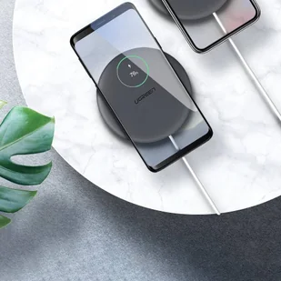 Ugreen bezprzewodowa ładowarka Qi 10 W do telefonu słuchawek + kabel USB szary (60278) - Kable USB - miniaturka - grafika 9
