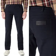 Spodnie męskie - Wrangler GREENSBORO Black CZARNE MATERIAŁOWE SPODNIE W34 L34 - miniaturka - grafika 1