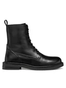 Botki damskie - Geox Botki D Serilda D56WYG 00043 C9999 Czarny - miniaturka - grafika 1