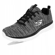 Buty sportowe damskie - Skechers Graceful-twisted 12614-BKW 38 - miniaturka - grafika 1