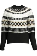 Swetry damskie - DESIGUAL SWETER DAMSKI CZARNY - miniaturka - grafika 1