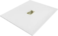 Brodziki prysznicowe - Mexen Hugo brodzik prostokątny SMC 120 x 100 cm, biały, maskownica złota - 42101012-G - miniaturka - grafika 1