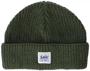 Czapki damskie - Lee Męska czapka typu beanie, zielony, jeden rozmiar - grafika 1