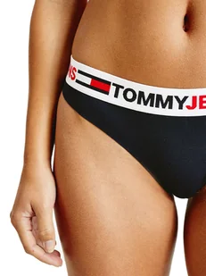 Tommy Hilfiger Majtki Damskie Stringi Thong Navy Uw0Uw03529 Dw5 Xs - Majtki damskie - miniaturka - grafika 1
