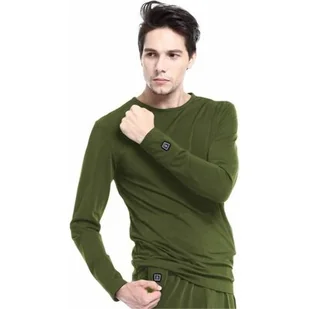 Glovii bluza ogrzewana rozm L zielona GJ1CL - Bluzy narciarskie - miniaturka - grafika 1