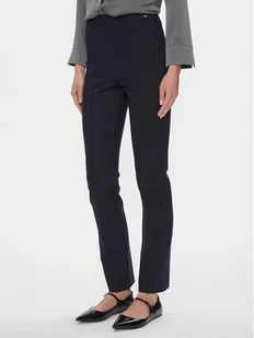 Tommy Hilfiger Spodnie materiałowe Elevated WW0WW39721 Granatowy Slim Fit - Spodnie damskie - miniaturka - grafika 1