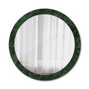 Lustra - Nowoczesne Okrągłe Lustro Zielony marmur 90cm - miniaturka - grafika 1