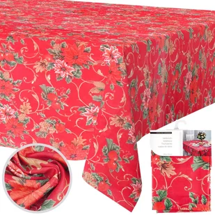 Obrus świąteczny plamoodporny 180x130 cm - Obrusy i serwetki - miniaturka - grafika 1