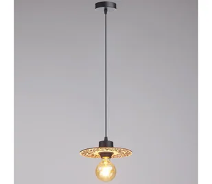 Żyrandol na lince FALCO 1xE27/60W/230V śr. 20 cm beżowy - Lampy sufitowe - miniaturka - grafika 1