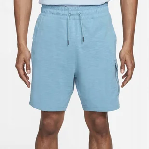 Spodenki BŁĘKITNE SZORTY NIKE BAWEŁNA DM4582-424 r. M - Spodenki męskie - miniaturka - grafika 1