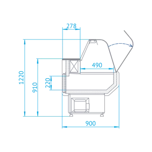 Lada chłodnicza L-B /79/107 RAPA - Szafy i witryny chłodnicze - miniaturka - grafika 4