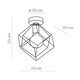 TK Lighting Alambre lampa sufitowa 1-punktowa 2702 TK2702 - Lampy sufitowe - miniaturka - grafika 2