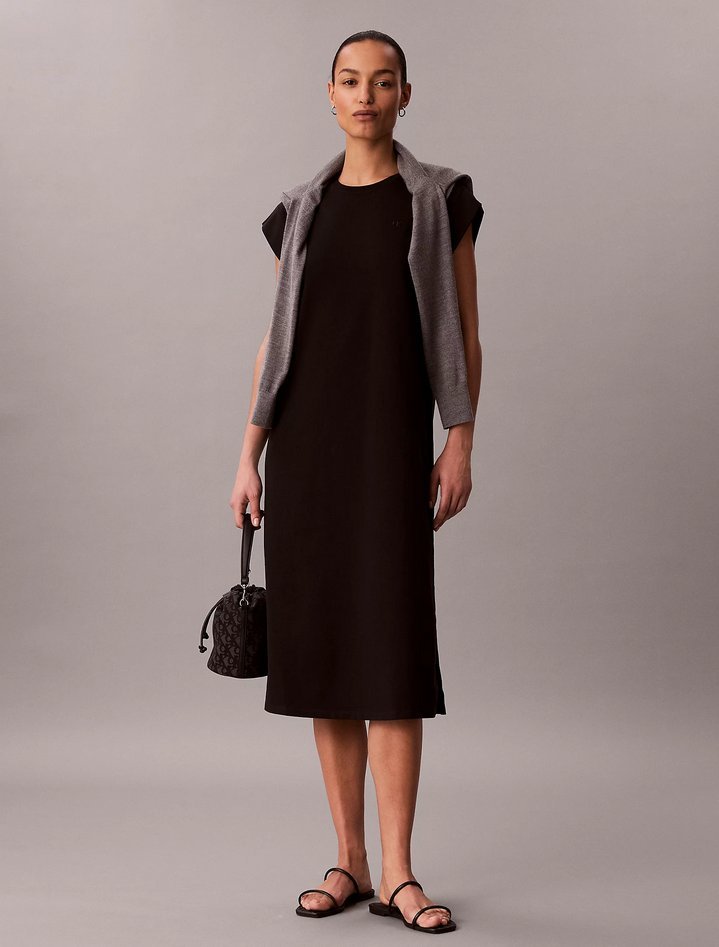 sukienka in jersey damskie czarny