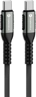 Kable USB - Kabel USB C do USB C Forcell F-Energy QC4.0 PD 5A 100W Cafule 0,25 m C260 czarny - miniaturka - grafika 1