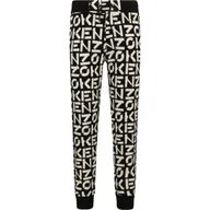 Spodnie i spodenki dla chłopców - KENZO KIDS Spodnie dresowe | Regular Fit - miniaturka - grafika 1