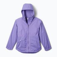 Odzież trekkingowa damska - Kurtka przeciwdeszczowa dziecięca Columbia Rainy Trails II Fleece - miniaturka - grafika 1
