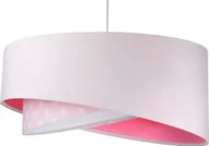 Lampy sufitowe - Lampa wisząca Lumes Różowa lampa wisząca welurowa - EXX01-Nilva - miniaturka - grafika 1